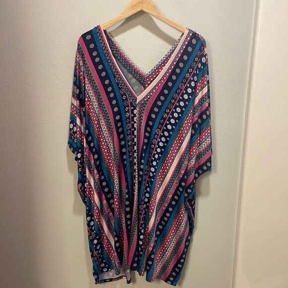 JOSIE by Natori woman’s multi colored swimsuit coverup - Picture 1 of 10